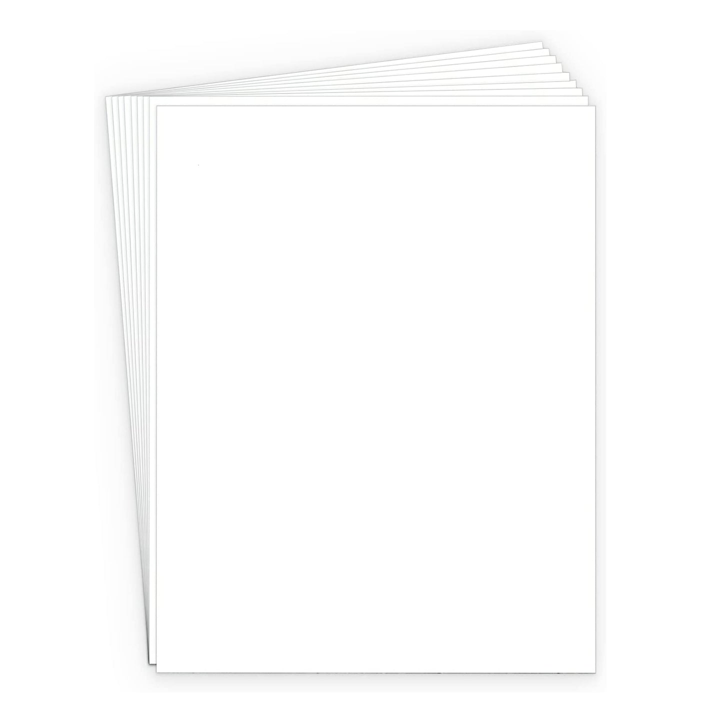 White Cardstock 8.5x11" 65 lb cover 100 Sheets Smooth Card Stock - Ideal Traditions